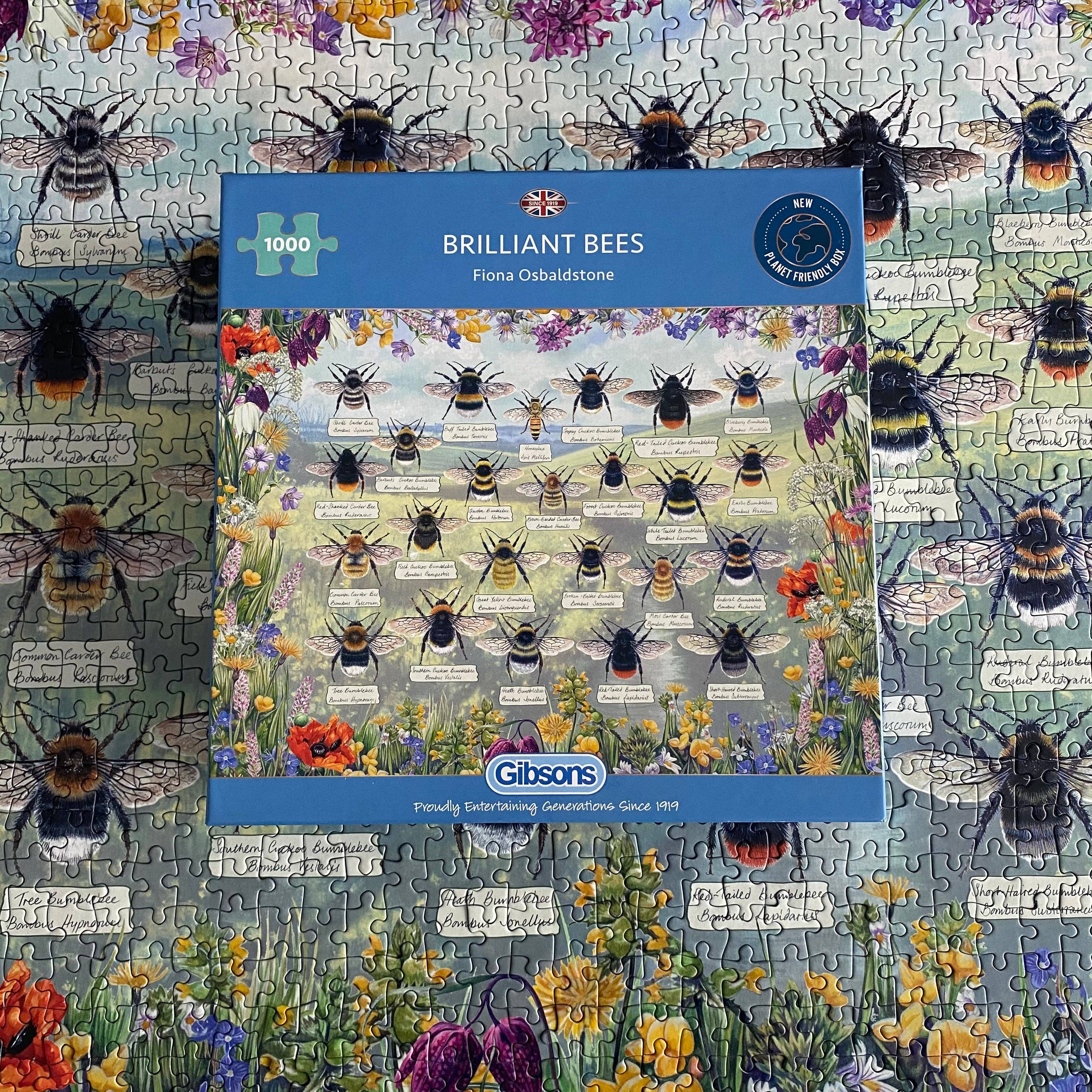 Brilliant Bees 1000 Piece Jigsaw Puzzle