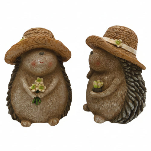 Pair of Hedgehog Ornaments - 11.5 cm
