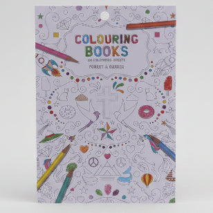 Adult Colouring Book - Forest & Garden - 24 Pages