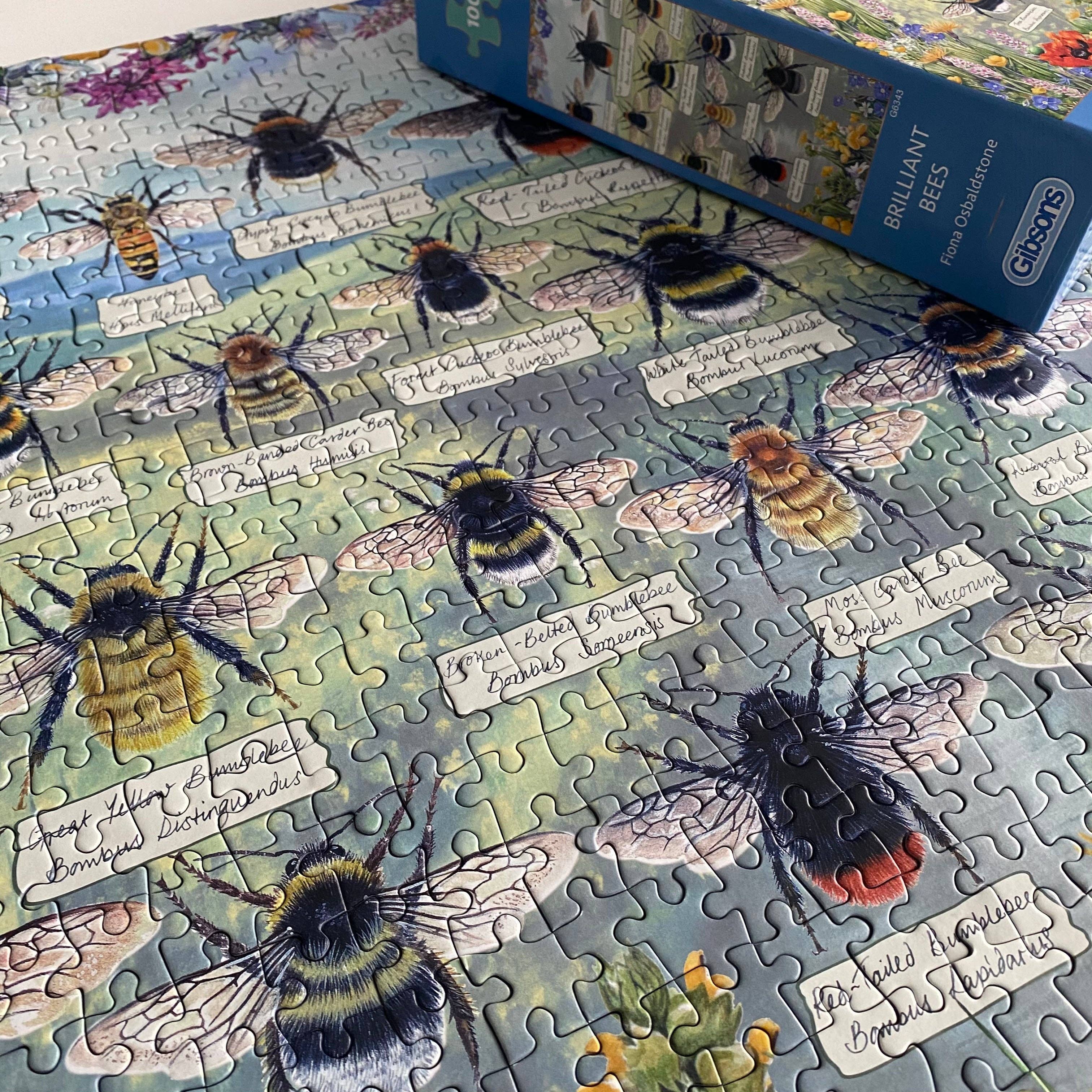 Brilliant Bees 1000 Piece Jigsaw Puzzle