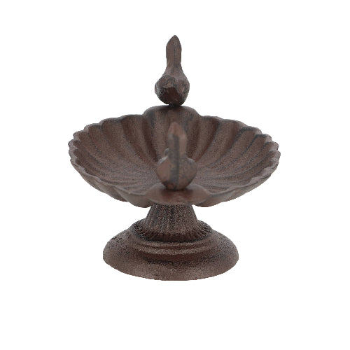 Small Metal Bird Bath with Stand