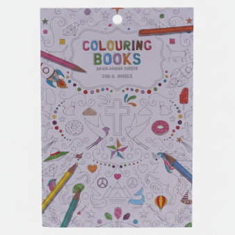 Adult Colouring Book - Zoo & Jungle - 24 Pages